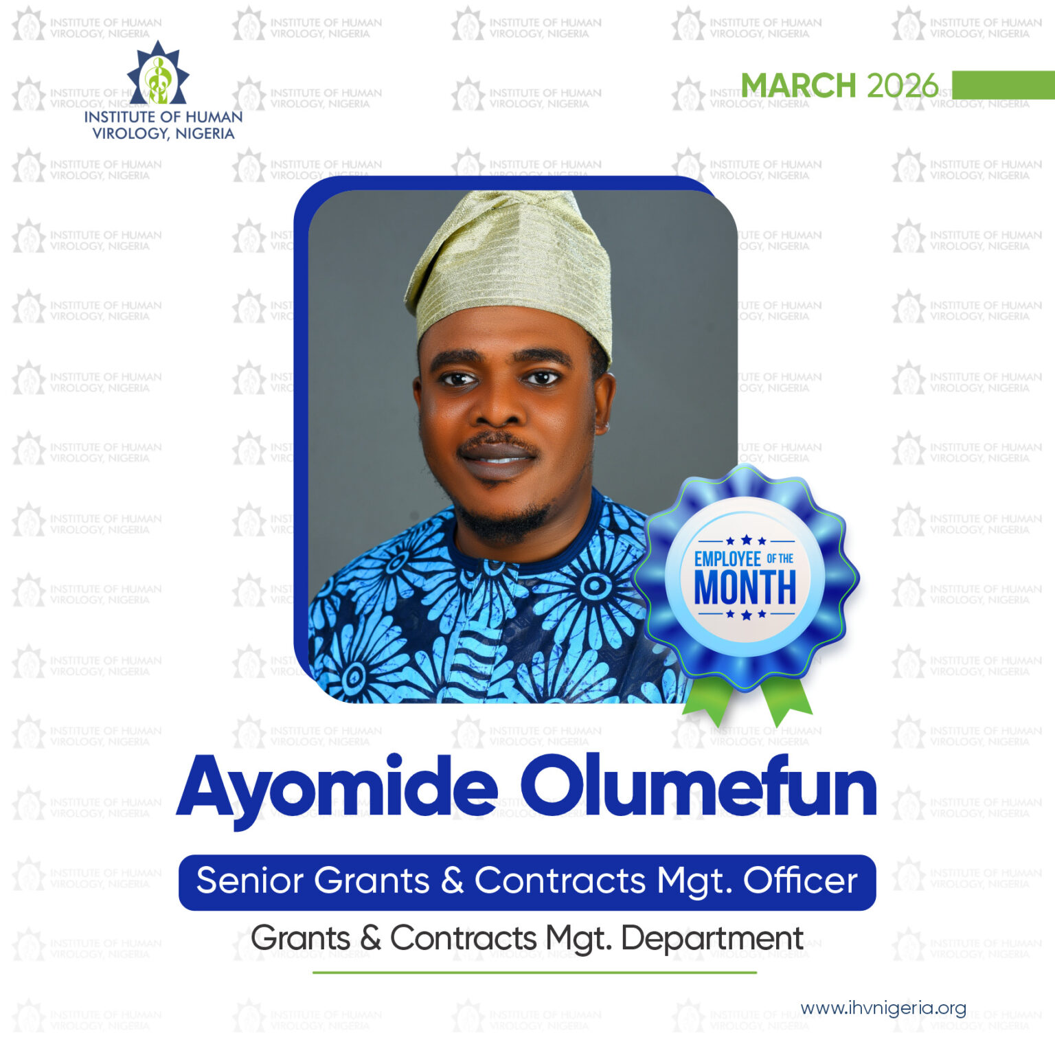 IHVN Celebrates March 2026 Employees of the Month - IHV NIGERIA.org